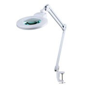 8D 8 diopter magnifying lamp - 9006LED-127-8D - interchangeable optics light intensity adjustment - white