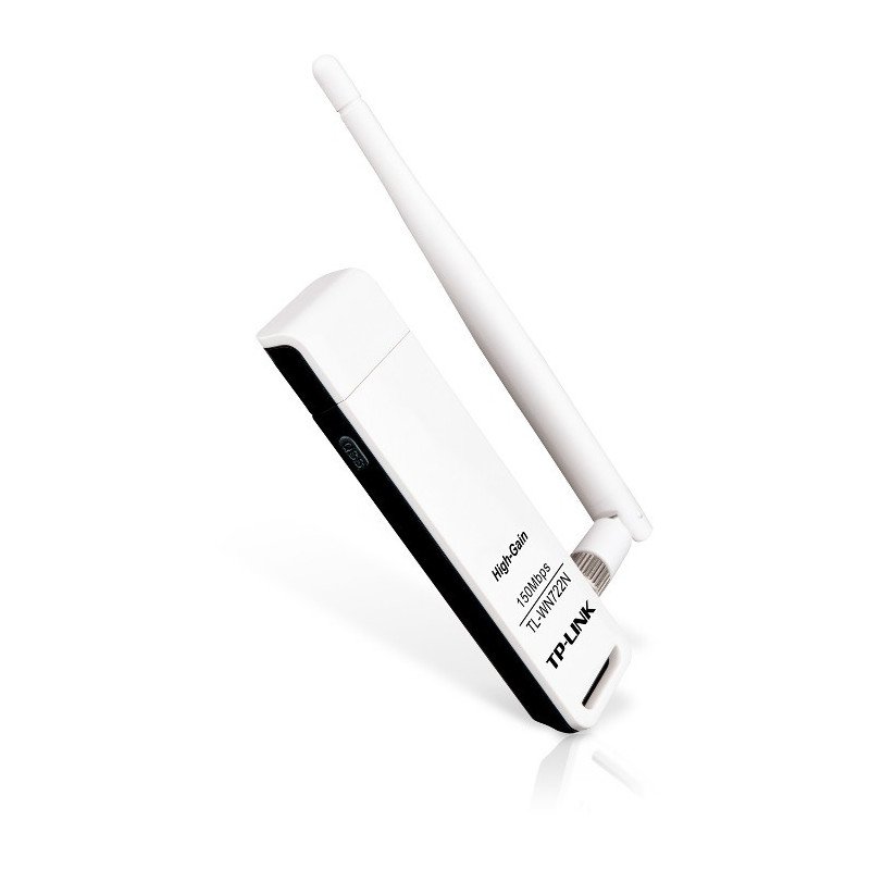 Nano N 150Mbps USB WiFi network card TP-Link TL-WN722N with antenna - Raspberry Pi