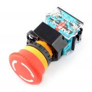 Safety switch ON-OFF mushroom - 40mm