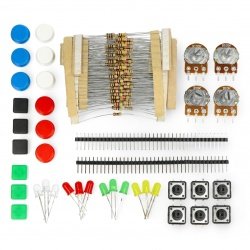 Electronic components set AM402 + breadboard 400 Botland - Robotic