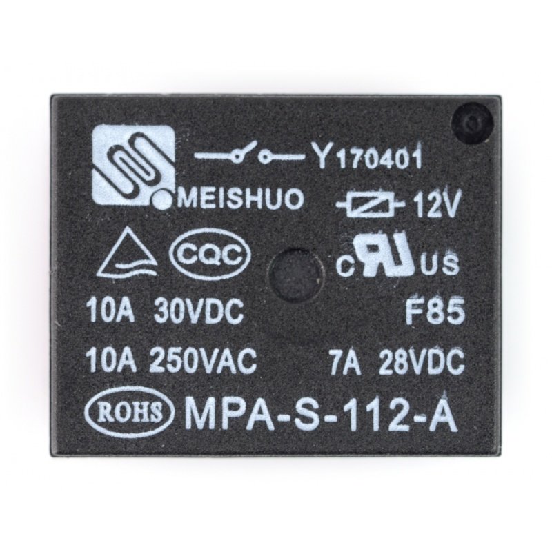 5PCS MEISHUO MPY-S-112-A-P Power Relay 4 Pins 12VDC 20A 250VAC