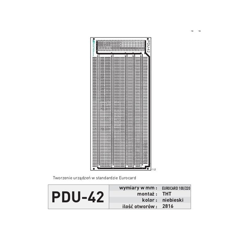 Universal insert PDU42 - THT Eurocard