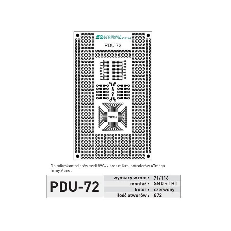 Universal board PDU72 - SMD