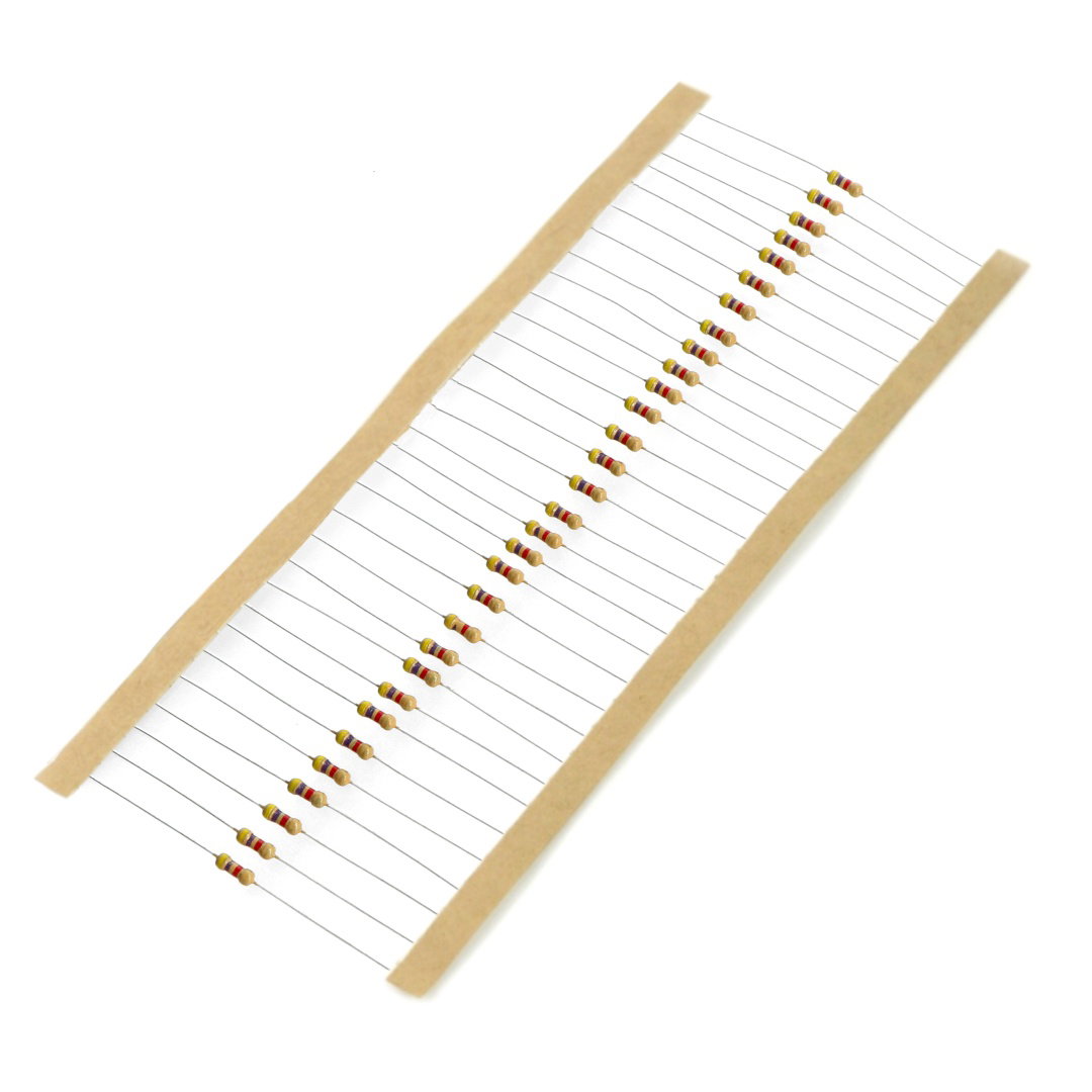 JustPi THT CF carbon resistor 1/4W 10kΩ - 30pcs.