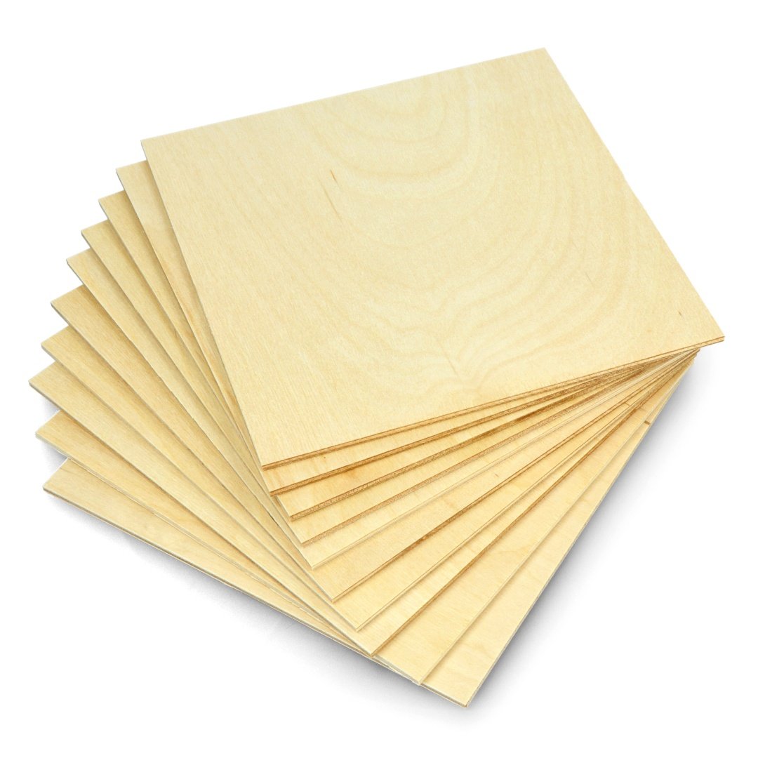 Wood-Ever 1/8 (3mm) - 12x12 Baltic Birch Plywood Sheets - 20 Pack