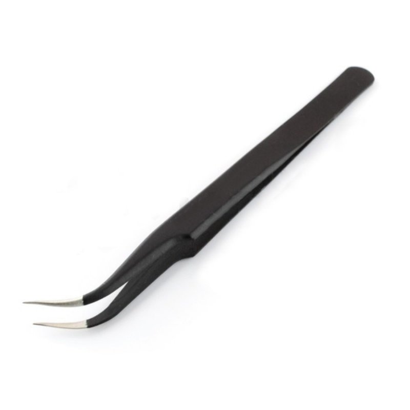 Set 2 Straight & Curved Fastening Tweezers. Modeling & Crafts