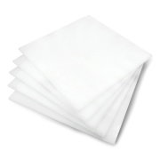 Milky poured plexiglass - 3mm - 290x290mm - 5pcs.
