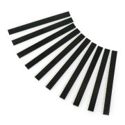 Goldpin strip 1x40 female 2.54mm pitch - 10pcs. - justPi