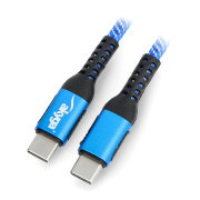 Cable Akyga USB type C - USB type C blue - 1m - AK-USB-37
