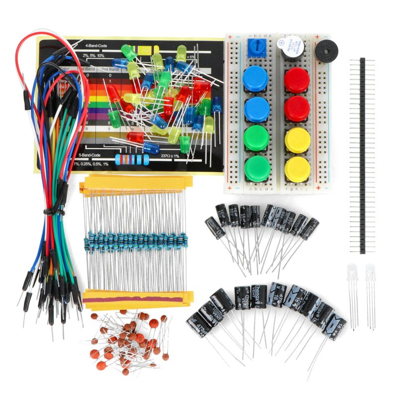 Ultimate Starter Kit with Tutorial, Breadboard Holder, Jumper Wires,  Resistors, DC Motor Compatible with Arduino R3 Project Compatible with Mega  2560