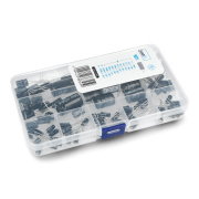 Set of THT electrolytic capacitor justPi - 107 pcs.