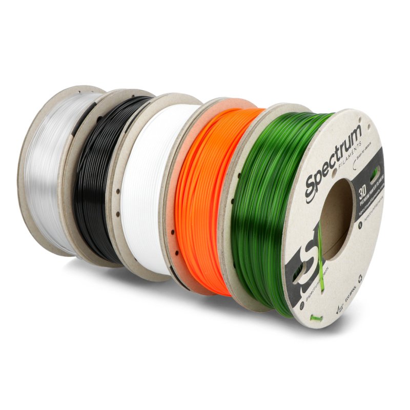 Set of filaments Spectrum PCTG Premium 1,75mm 1,25kg - 5 colors Botland -  Robotic Shop