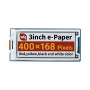 E-paper display - 3'' 400x168px - 4 colors - SPI - Waveshare 22758