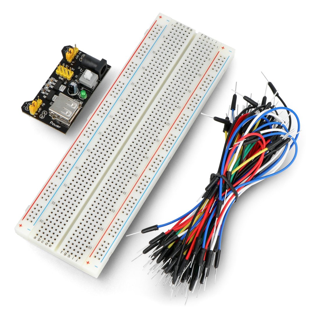 Set of breadboard 830 + cables + power module