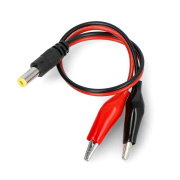 Buy DC 2,1/5,5mm plug with alligator clips
