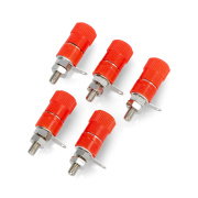 Buy AL2437 banana socket - red - 4mm - 5pcs