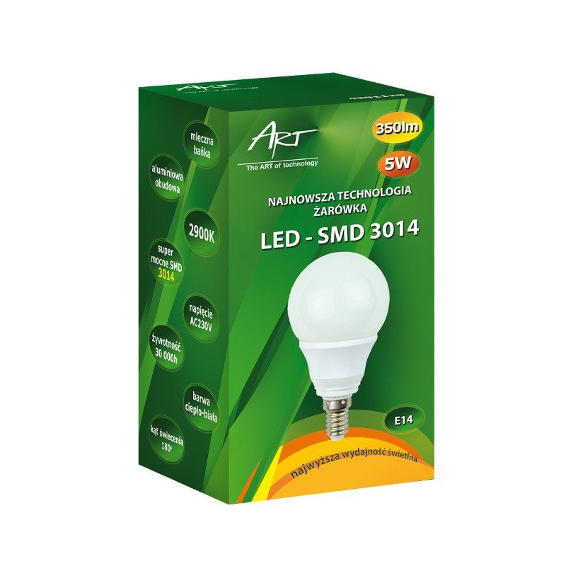 LED ART bulb, milk bubble, E14, 3.5W, 230lm