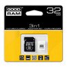 Goodram 3 in 1 - micro SD / SDHC memory card 32GB class 4 + adapter + reader - zdjęcie 1