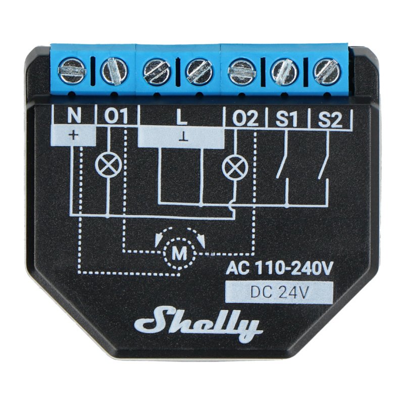 Shelly Plus 2PM Two Channel Wi-Fi Switch for Roller Shutters Instruction  Manual