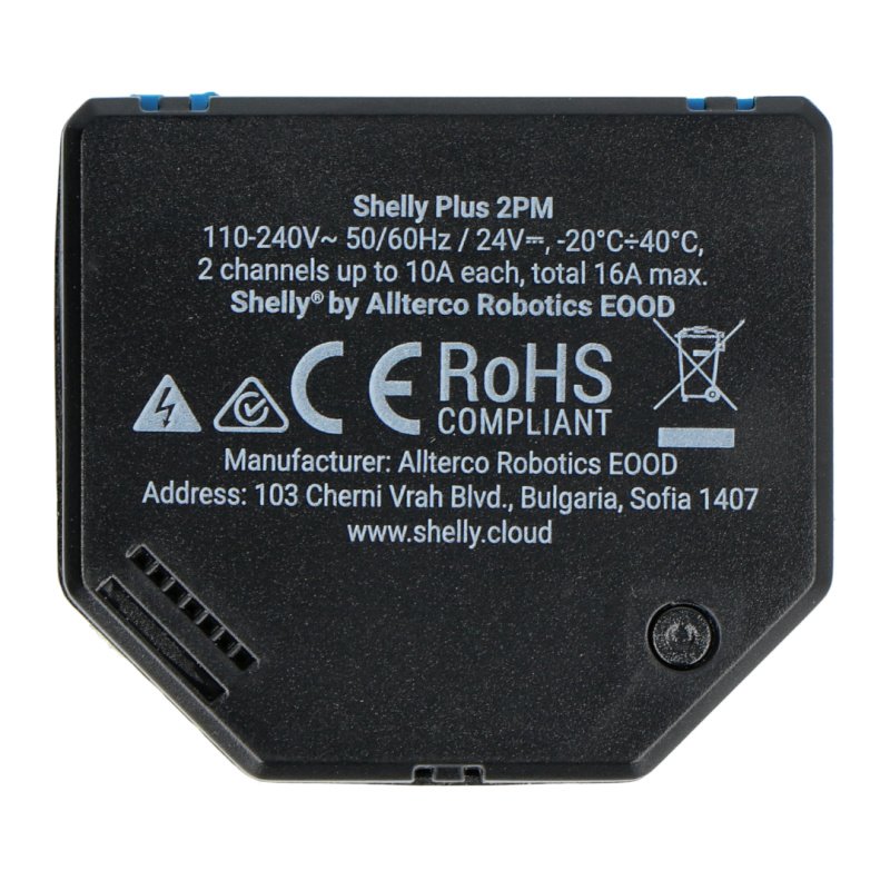 Shelly PRO 2PM 2-Channel 16A Switch with Power Measurement