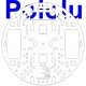Chassis Pololu 5" RRC04A - black Chassis Pololu 5" RRC04A - black