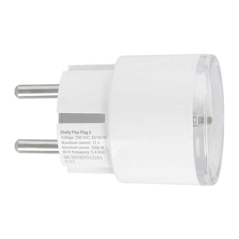 Shelly Plus Plug S - smart plug WiFi 2500W - White Botland