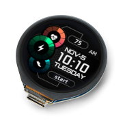 RP2040 Microcontroller Development Board, with 1.28inch Round Touch LCD