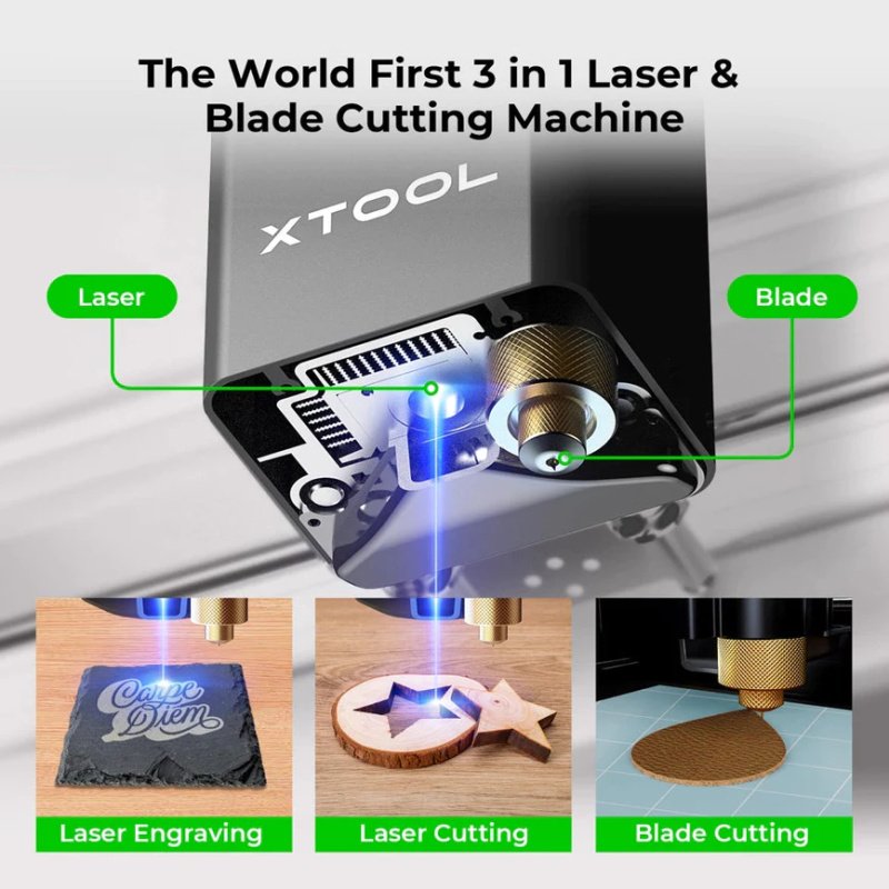 xTool M1 10W 3-in-1 Laser Engraver Cutting Machine with RA2 Pro Rotary