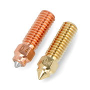 Nozzle Set 0,4mm M6 for Creality K1 3D printer - filament 1,75mm - Hardened Steel and Brass