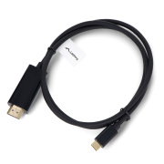 USB C - HDMI 4K cable - 1m - Lanberg CA-CMHD-10CU-0010-BK