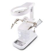 Holder with x3/4.5/25 magnifier and LED illumination - third hand