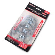 Set of 10 metal clamps - steel universal worm clamps 8-36mm