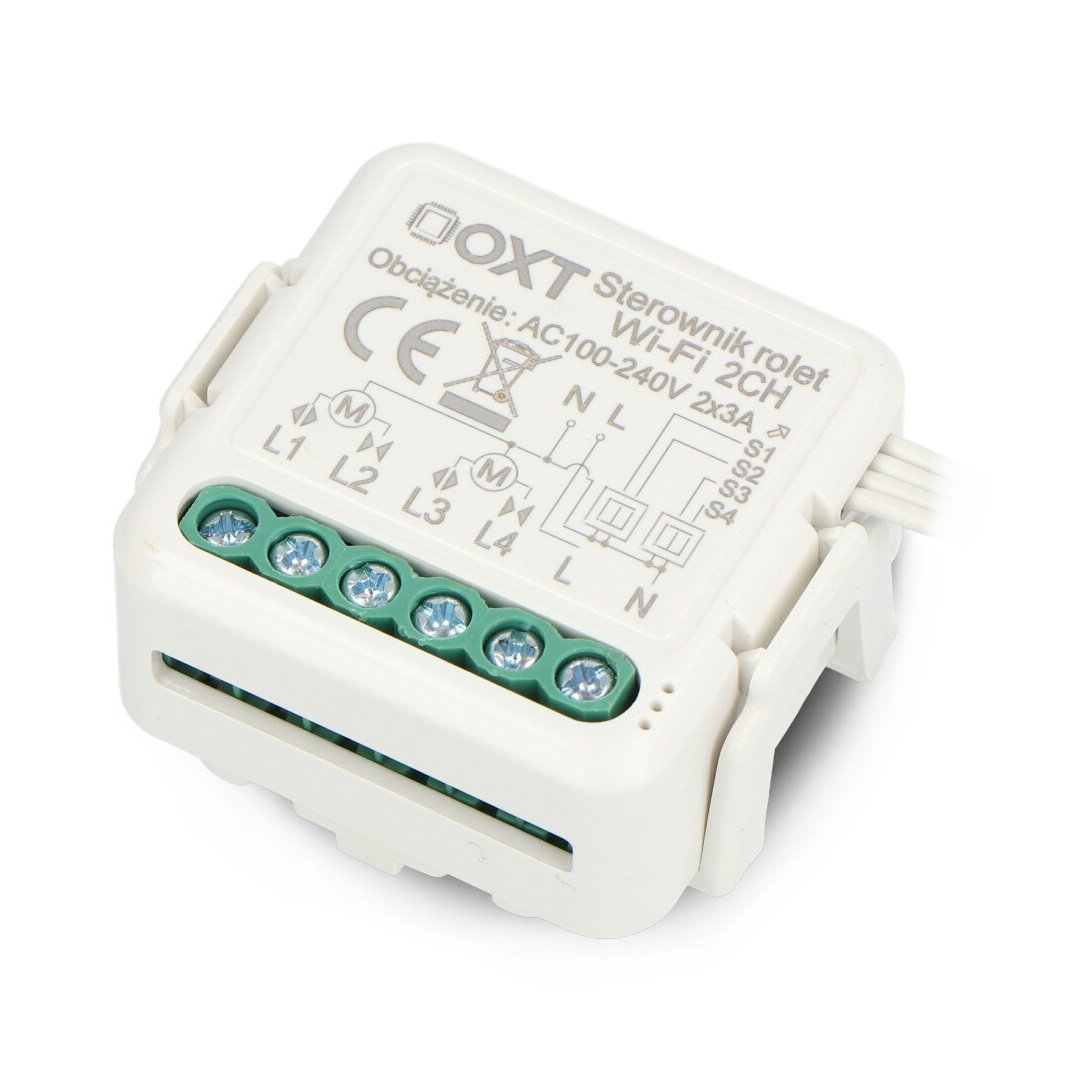 Tuya - 2-channel mini WiFi roller shutter controller - Android/iOS app - OXT SWT28