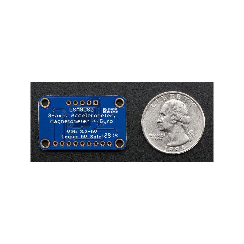 LSM9DS0 - Accelerometer, gyroscope and magnetometer IMU 9DoF I2C/SPI - Adafruit module