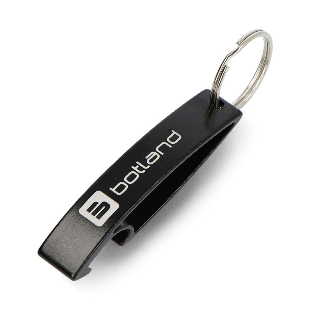 Bottle opener - keychain - black