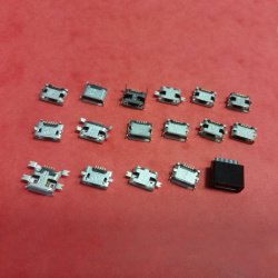 Set of microUSB sockets -...
