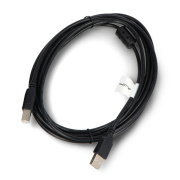 USB A - USB B 2.0 cable Lanberg - with ferrite filter - black - 3m