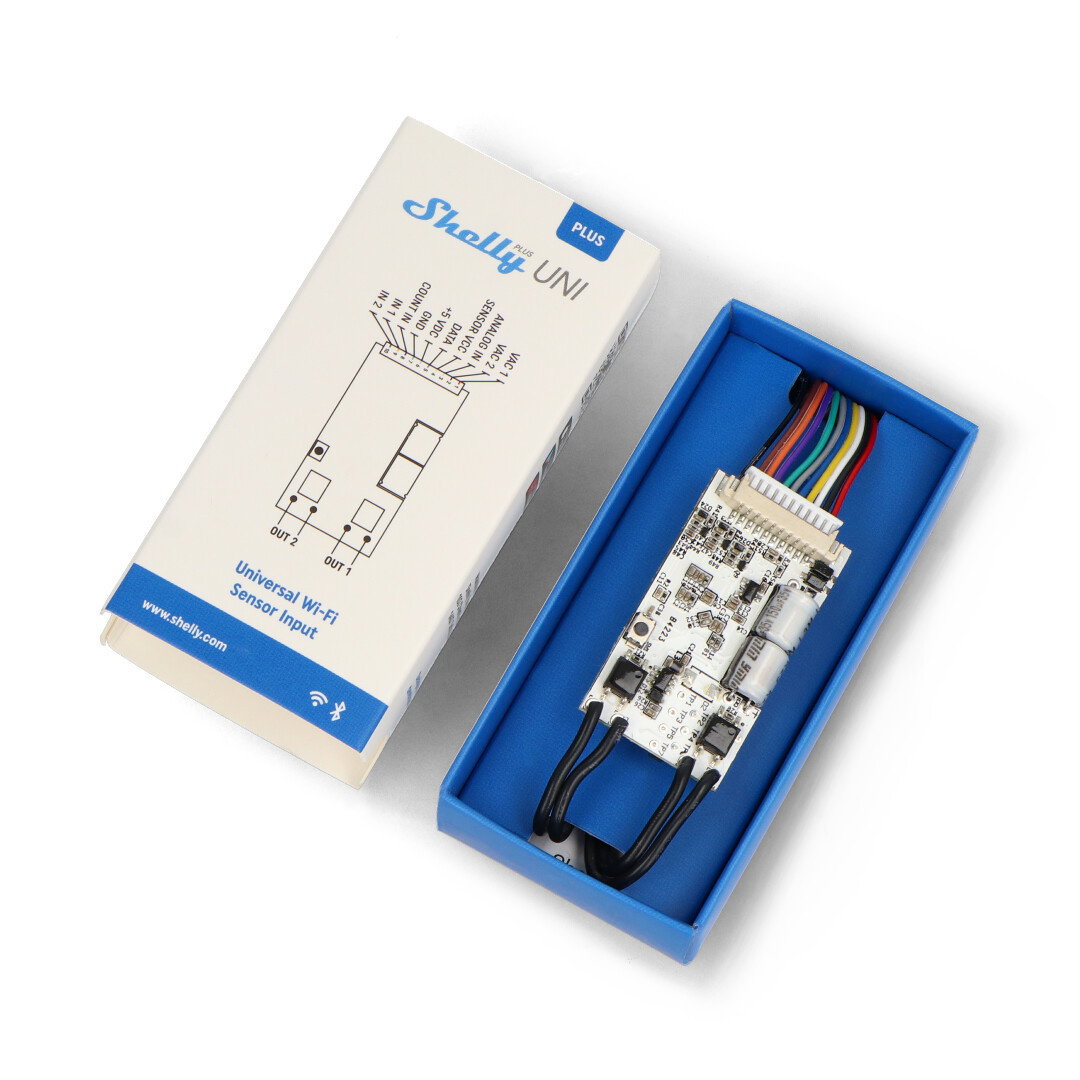 Shelly Plus Uni - universal WiFi/Bluetooth module - ESP32 - Android/iOS application