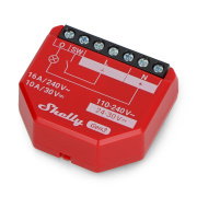 Shelly 1PM Gen3 - 1x relay AC 110-240V, DC 24-30V, WiFi/Bluetooth/Matter 16A - energy measurement - Android/iOS app
