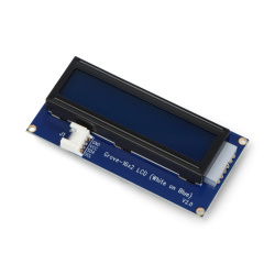 Grove - LCD display 2x16 characters with backlight (White on Blue)