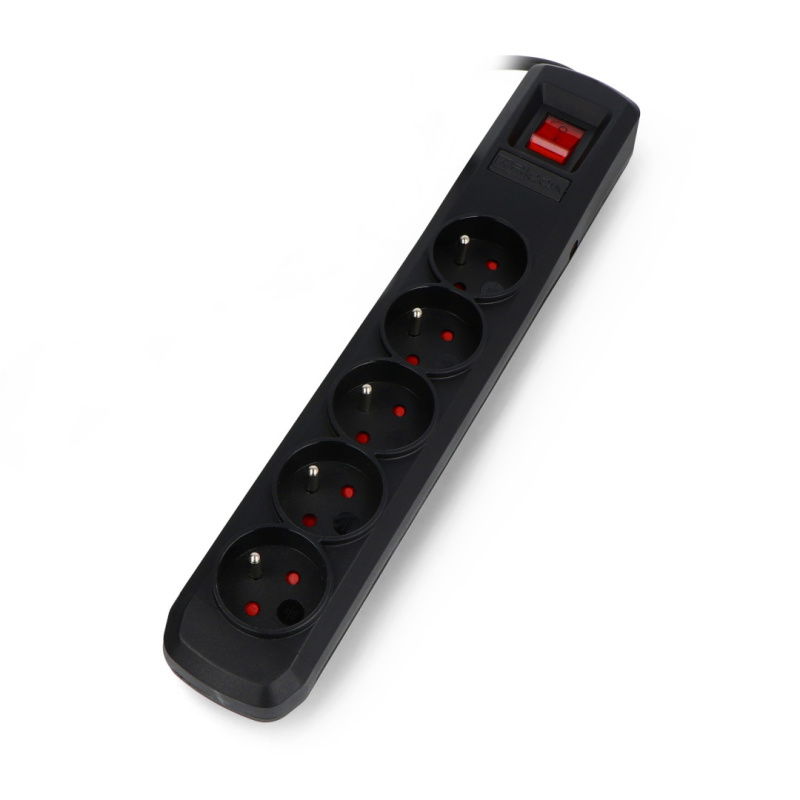 Power strip with security Arcon R5 black - 5 sockets