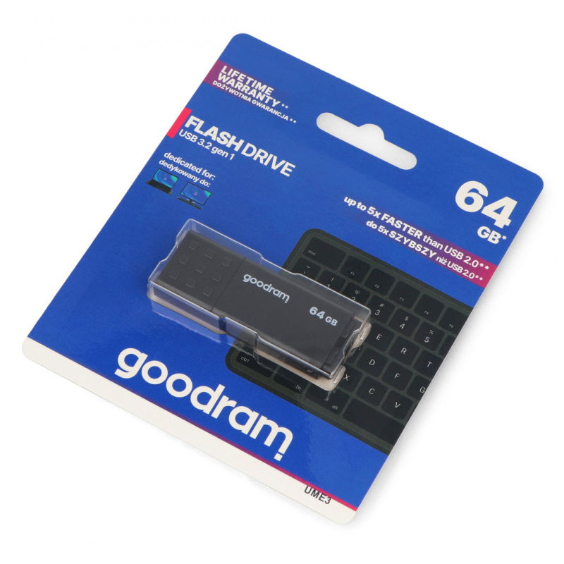 GoodRam Flash Drive - USB 3.2 UME3 Black 32GB