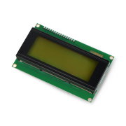 LCD display 4x20 characters green with connectors - justPi