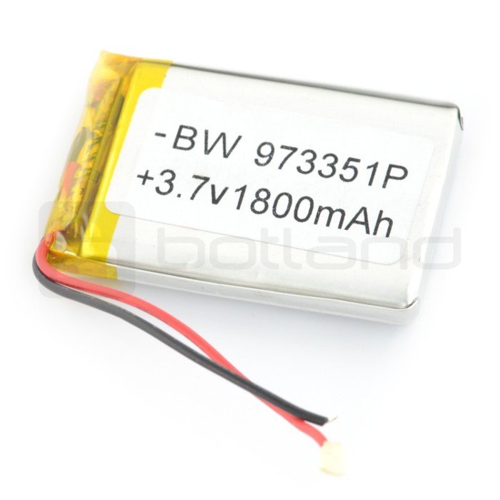 Li-Poly 1800 mAh battery 3.7