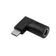 DC 6,5/4,4mm adapter + USB Type-C pin - power supply socket - Akyga AK-ND-D04