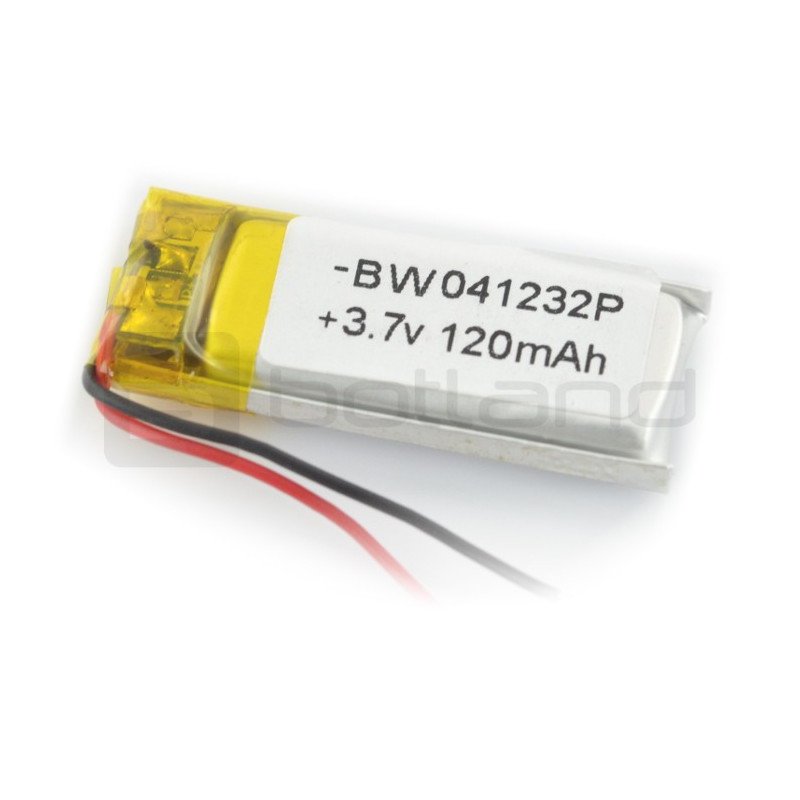 Li-Poly battery 120 mAh 3.7 0.4Wh