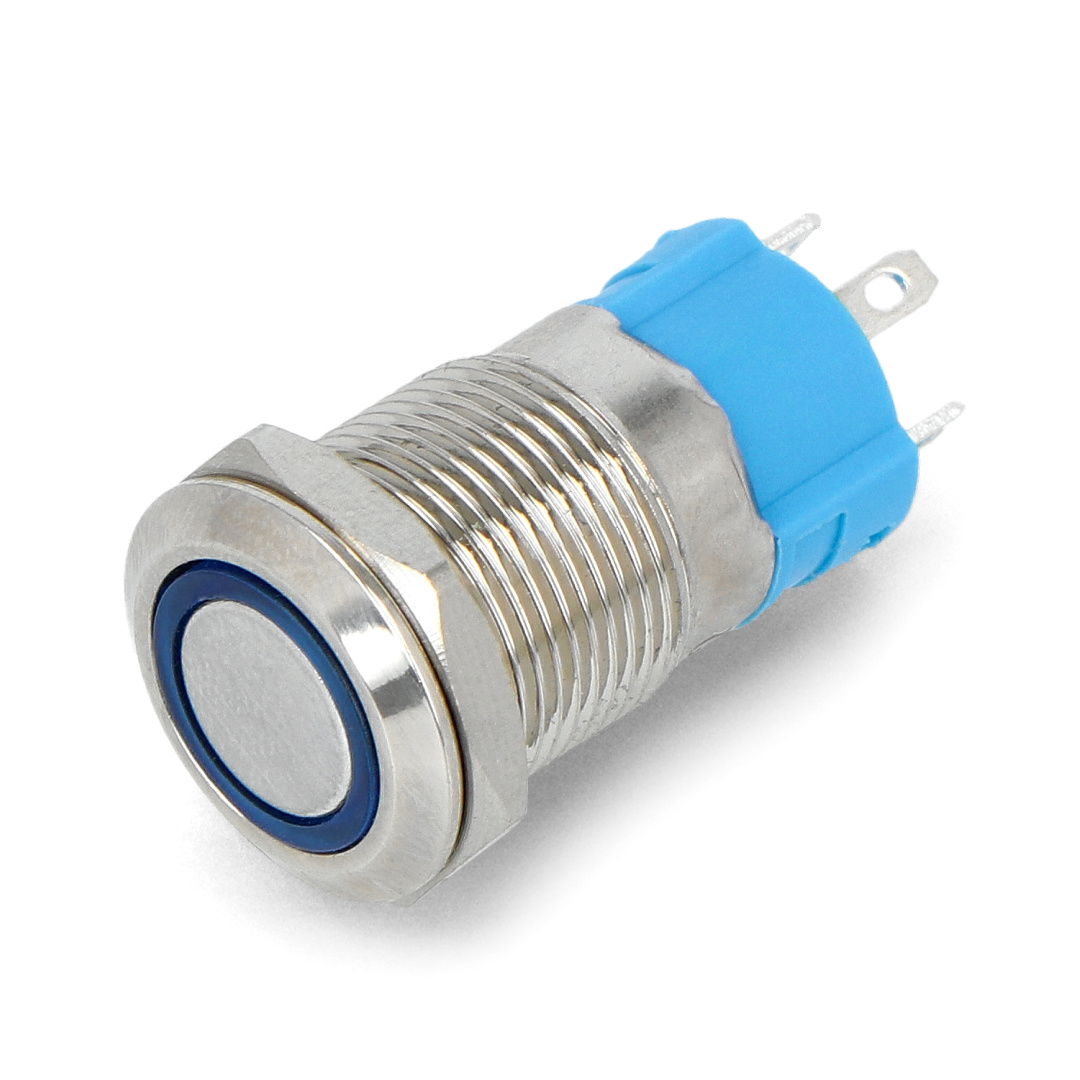 ON-OFF switch bistable - 2A / 250V - flat - blue
