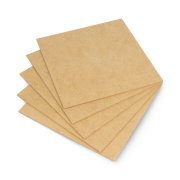 Raw HDF board - 2mm - 160x160mm - 5pcs.
