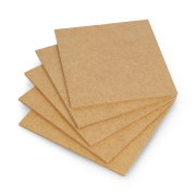 Raw HDF board - 3mm - 110x120mm - 5pcs.