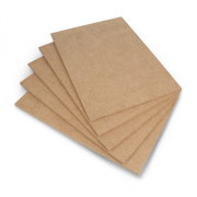 Raw HDF board - 6mm - 210x297mm - 5pcs.